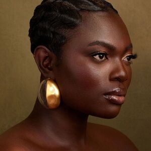 Archived Khoi Maey Gold Statement Earrings